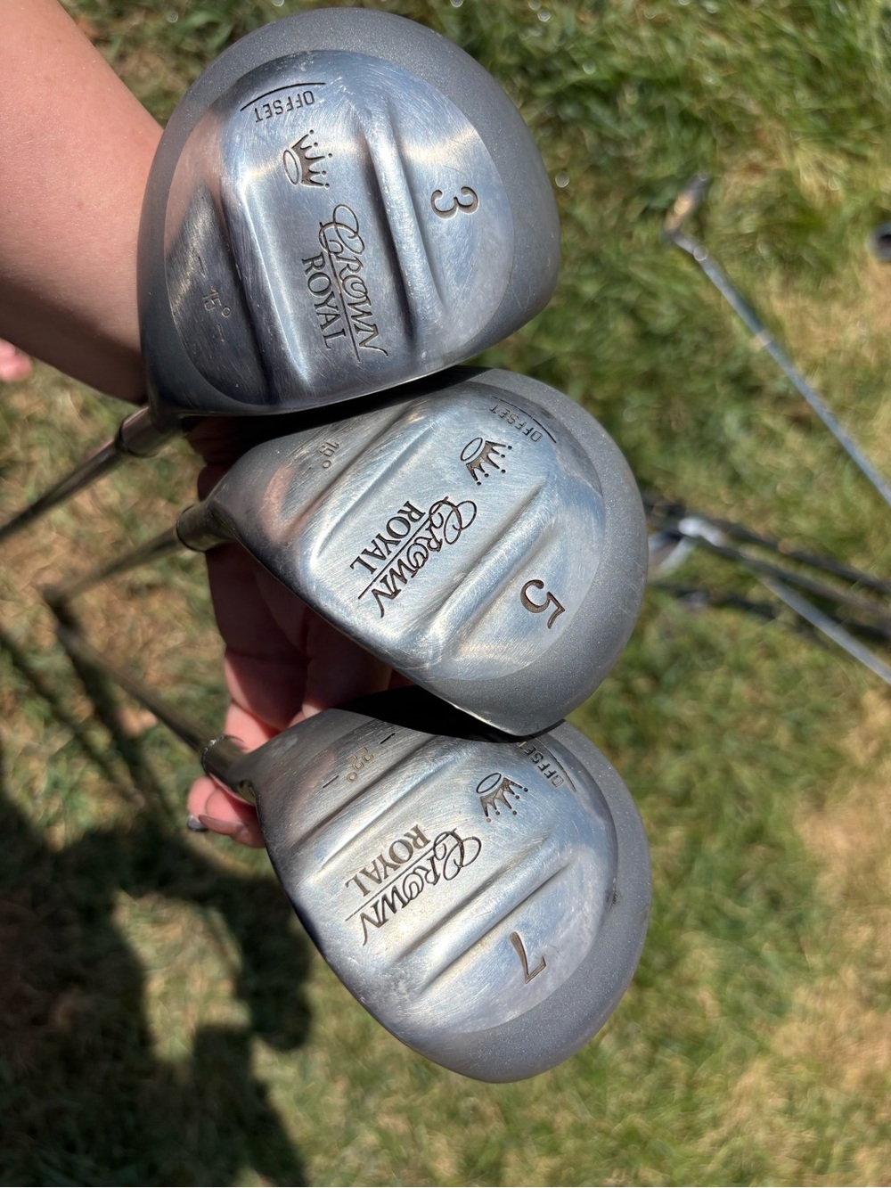Crown Royal Stainless Steel Golf Hybrids Set (3, 5, 7) - Silver